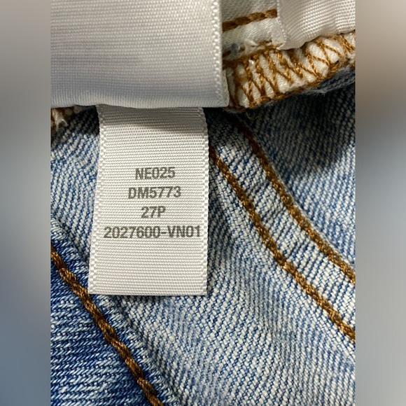 Madewell The Perfect Vintage Jean Stretch Raw Hem Size 27P - Picture 14 of 15